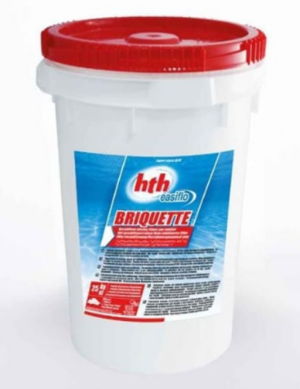 Hth Easiflo Chlorine Briquette 25kg Tub **DG**