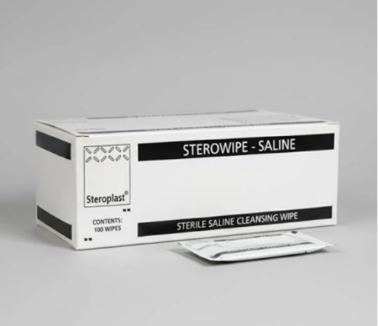 Sterile Saline Moist Cleansing Wipes (Pack Of 100)