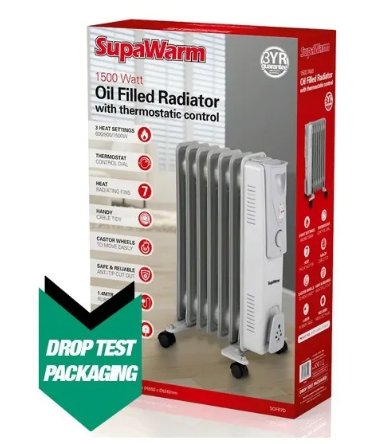 SUPAWARM OIL FILLED RADIATOR 1500W
