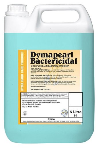 DYMA PEARL BACTERCIDIAL HAND SOAP 5LTR