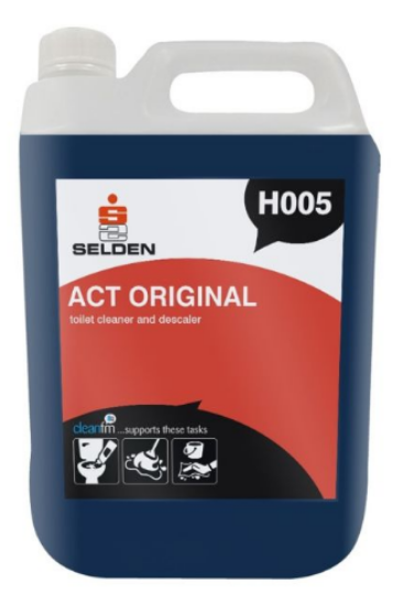 Selden Act Toilet Cleaner & Descaler 5ltr (Case of 2)