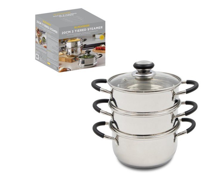 Bmoor Stainless Steel Steamer 3 Tier 20cm
