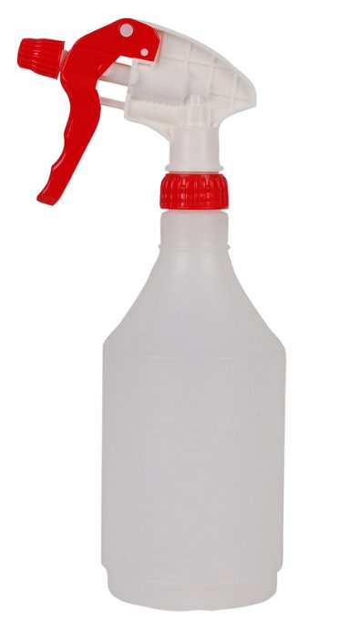 Clear Bottle With Red Spray Head 750ml (80)