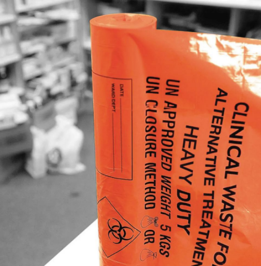 Clinical Orange Sacks Heavy Duty 15" X 28" X 39" 90l Case 500