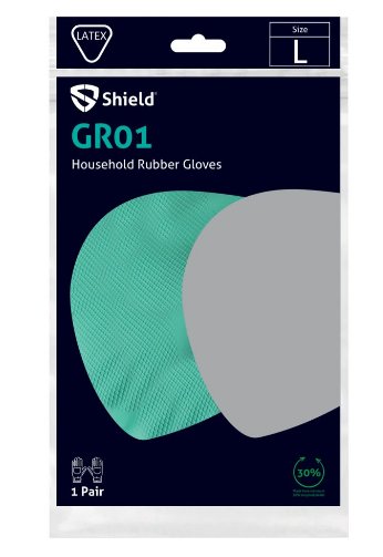 Household Gloves Green Medium (12)