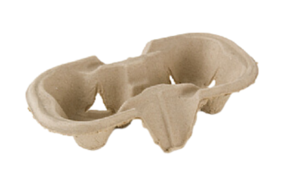 Paper Pulp Cup Holder For 2 Cups (Pack Of 90)