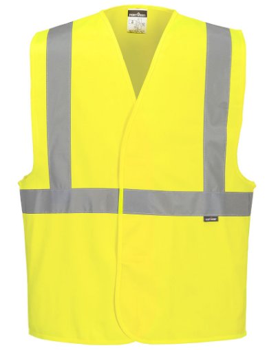 HIVIZ VEST 2 BAND YELLOW