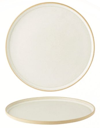 Oyster Walled Plate 21cm 8.25" (Case Of 6)