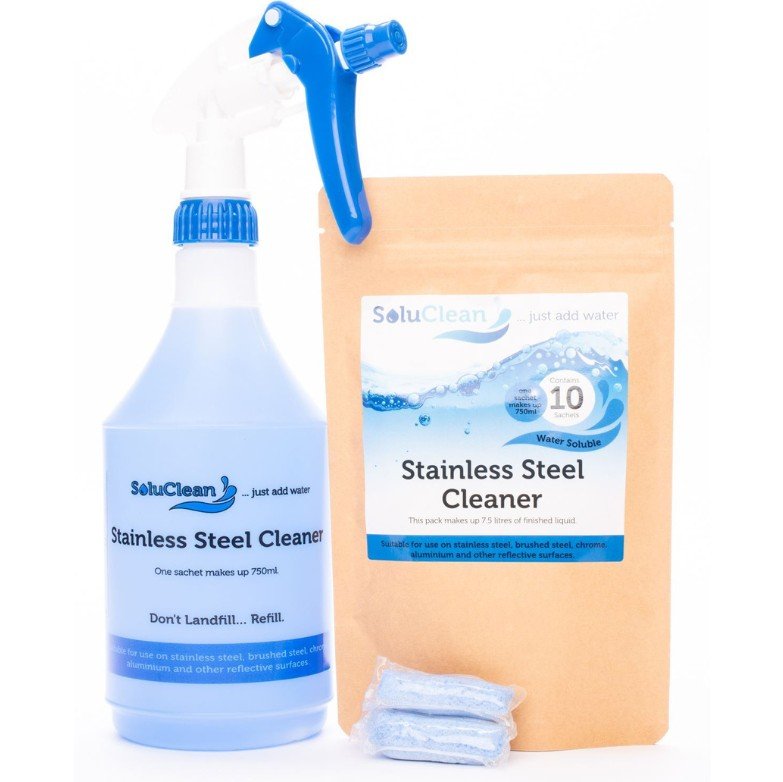 Packet Of Stainless Steel Cleaner Fragrance Free (2) 750ml Dilution *s