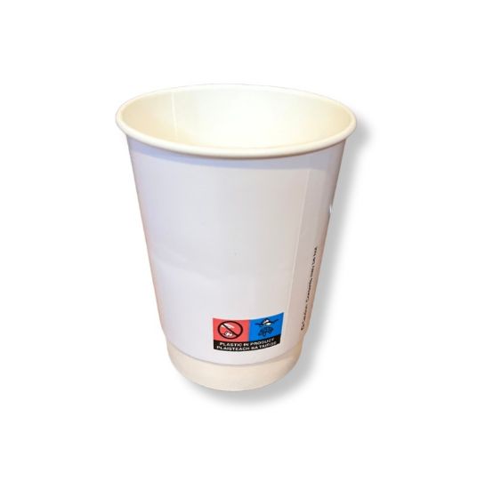 SmartChoice Double Wall 12oz Hot Cup White (Pack of 25)