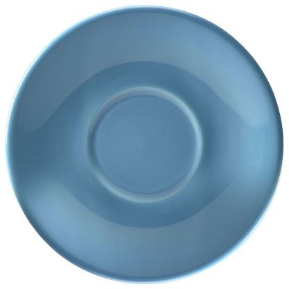 Genware Porcelain Blue Saucer 12cm/4.75" (6)
