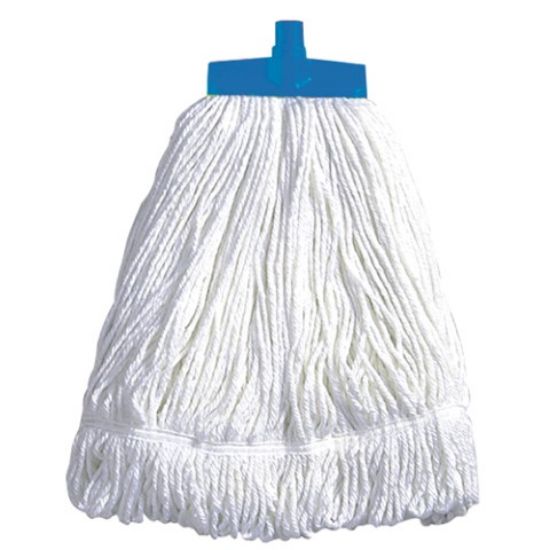 Flat Loop Cotton Mop Head 16oz Blue