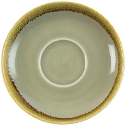 Olympia Kiln Cappuccino Saucer Moss 6.5" (6)