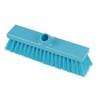 Premier Hygiene Flat Sweeping Broom Stiff 280mm Blue