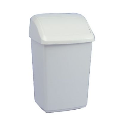 Swing Top Bin 50ltr Cream