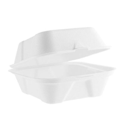 Bagasse Burger Box 152 X 152mm (Pack Of 125)