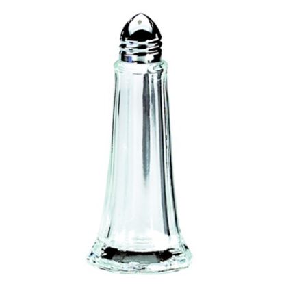 Glass Lighthouse Pepper Shaker Silver Top
