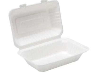 Bagasse Lunch Box 160x230x75mm (Pack Of 125)