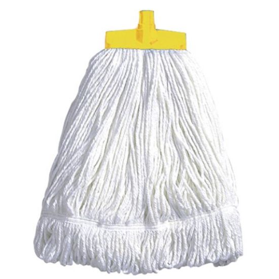 Flat Loop Cotton Mophead 16oz Yellow