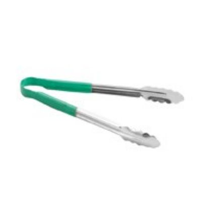 Colour Coded Tongs 12" St/St Green