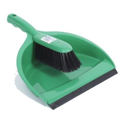 Soft Dustpan Set Green