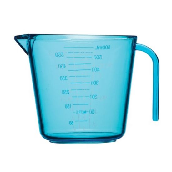 Colourworks Plastic Measuring Jug 600ml Assorted Colours