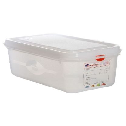 Polypropylene Gastronorm Container GN 1/3 100mm 4ltr Colour Coded With Label