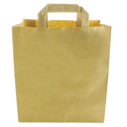 Paper Carrier Bag Recycled Brown Large 12x10" (Case of 250)