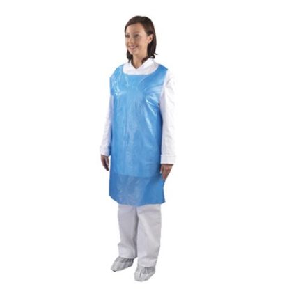 Disposable Apron 107 X 69cm Blue (Pack Of 100)