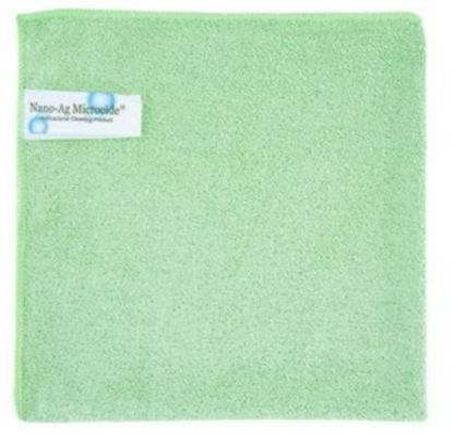 Microtex Cleaning Cloth 40x40cm Green (Pack Of 10)
