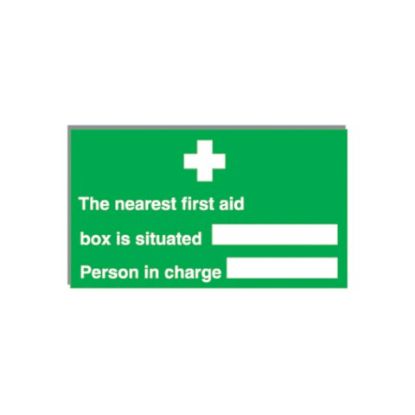 The Nearest First Aid Box Is 150x300mm