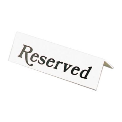 Reserved Tent Sign White (5)