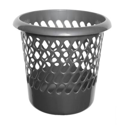 Wastepaper Bin 30x28x30cm Silver