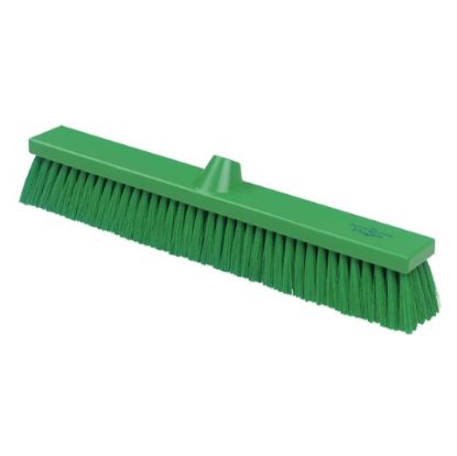 Flat Hygiene Sweeping Broom Medium 500mm Green