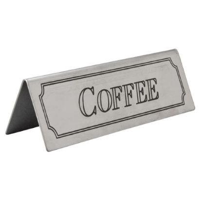 Budget Coffee Tent Sign St/St