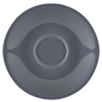 Genware Porcelain Grey Saucer 16cm (6)