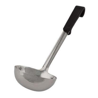 Genware Plastic Handle Soup Ladle Black 10.5"