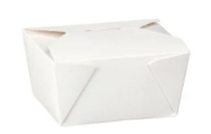 Dispo-Pak White Kraft Food Container 26oz No.1 (Pack Of 50)