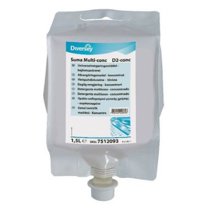 Suma Multi-Conc Detergent D2 1.5l (Case Of 4) **LQ** *S