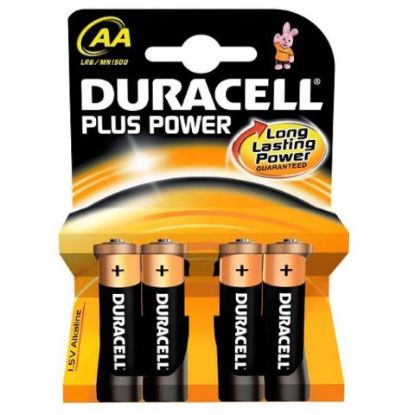 Duracell Plus Batteries Mn1500c Aa (Pack Of 4)