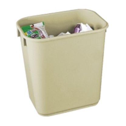 Rectangular Waste Bin 12ltr 31x28 6x21cm Beige