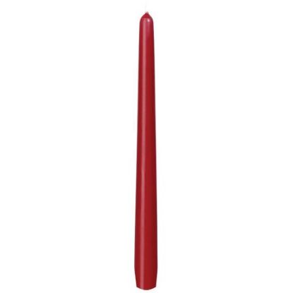 Taper Candle 10" Wine Red 7.5hr (100)