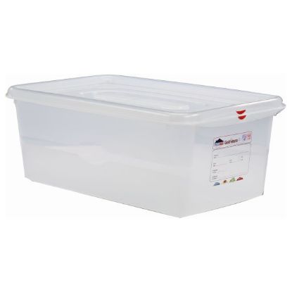 Polypropylene Gastronorm Container GN 1/1 150mm 21ltr Colour Coded With Label