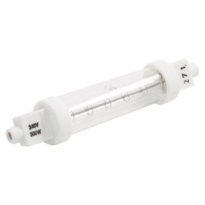 Jacketed Ir Quartz Halogen Heat Lamp 118mm Length 300w