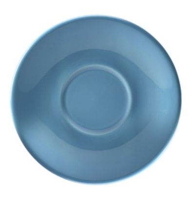 Genware Porcelain Blue Saucer 13.5cm (6)