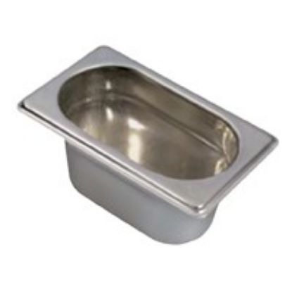 S/S Gastronorm Pan 1/9 (65mm deep) 176 x 108mm