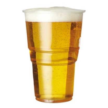 Premium Polypropylene Disposable Glass 10oz CE To Brim (Pack of 50)