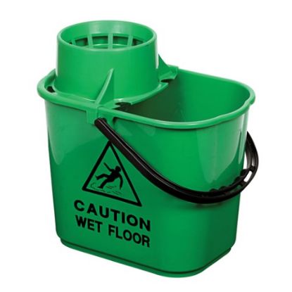 Duo-Hygiene 15 Ltr Bucket Green