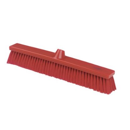 Flat Hygiene Sweeping Broom Medium 500mm Red