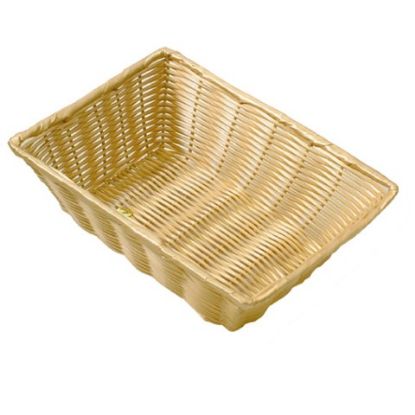 Rectangular Polywicker Basket 16" 410x290mm